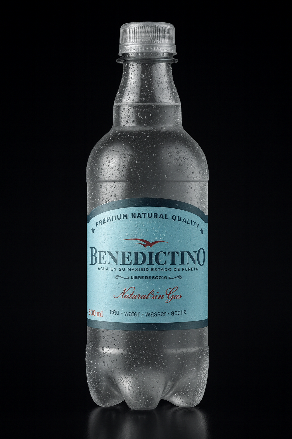 Botella Agua Purificada Benedictino 500ml