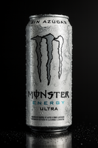 Lata Monster Energy Ultra Blanca, sin azúcar, 473ml