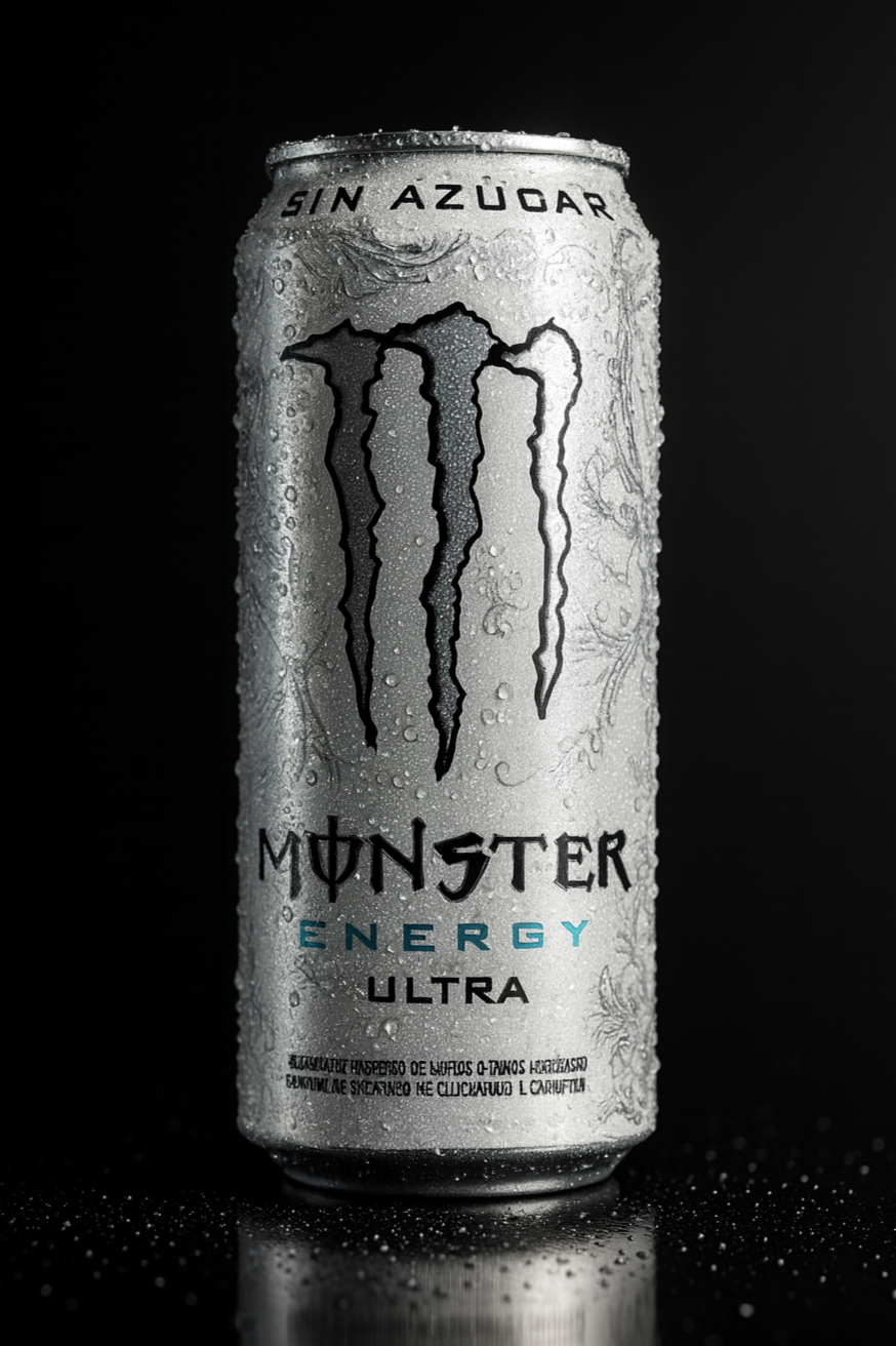 Lata Monster Energy Ultra Blanca, sin azúcar, 473ml