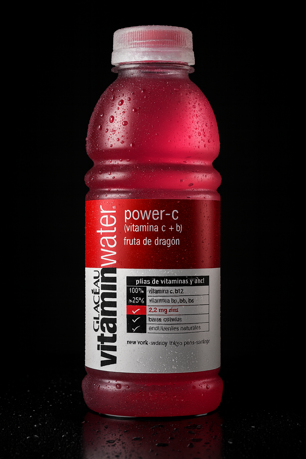 Botella Agua Vitaminizada Glaceau Vitaminwater Power C