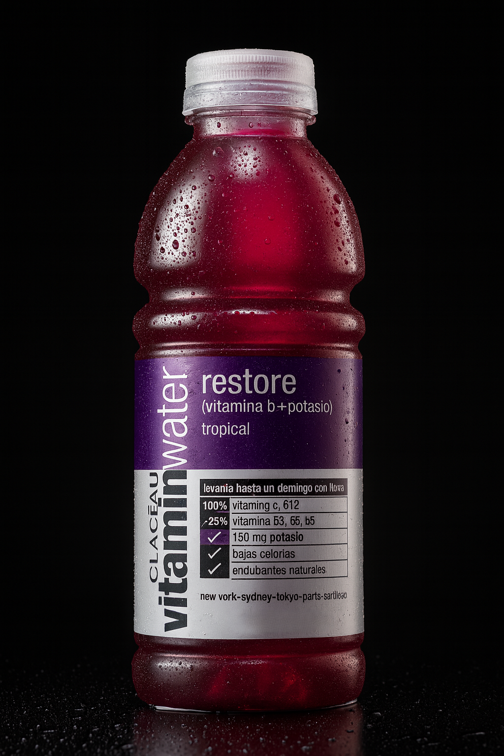 Botella Agua Vitaminizada Glaceau Vitaminwater Restore